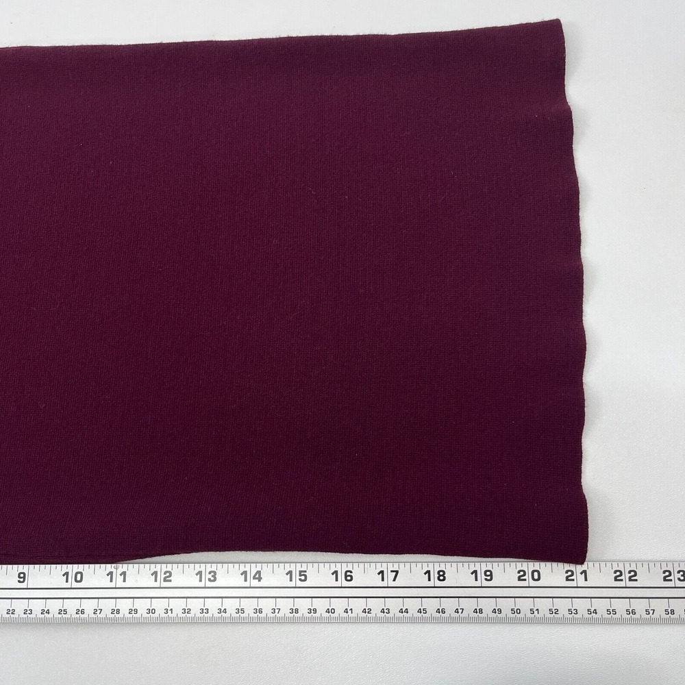 Ann Taylor Thick Knit Crop Pants Maroon Merlot Pull On - Picture 9 of 12